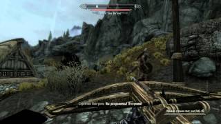 TES V: Skyrim - Нападение Назгулов, дракона и Урук-Хаев))