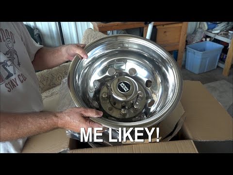 RV Renovation and Remodel - New Chrome Dually Wheel Covers