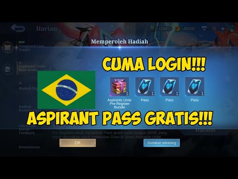 BUG VPN AKTIF LAGI! CARA MENDAPATKAN 10 TOKEN ASPIRANTS UNITE PASS GRATIS❗GACHA SKIN GRATIS 1X DRAW