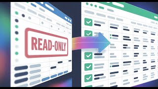 Turn Read-Only Spreadsheets into Editable Spreadsheets, with AI (part 1 of 2)