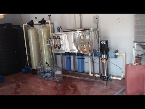 Demonstration of mineral water plant