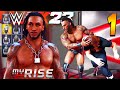 WWE 2K23 MyRISE #1 - NEW Storyline / My Wrestler Creation & FIRST MATCHES!