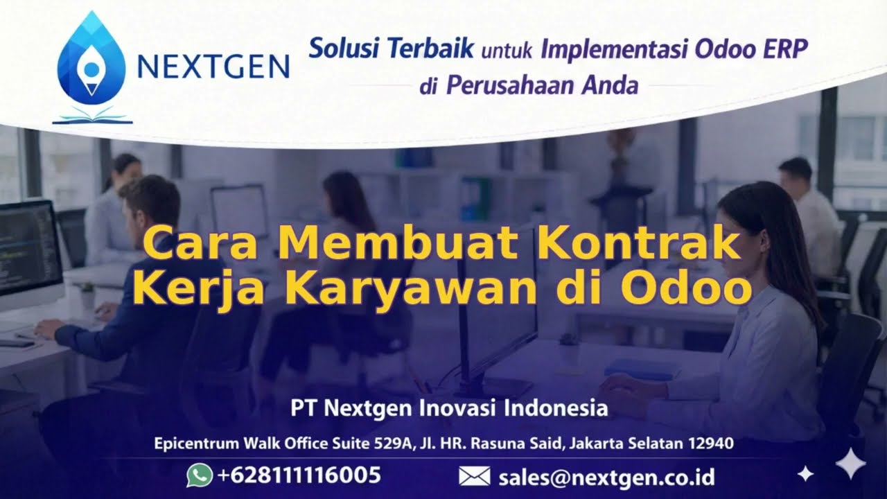 04 - Cara Membuat Kontrak Kerja Karyawan di Odoo