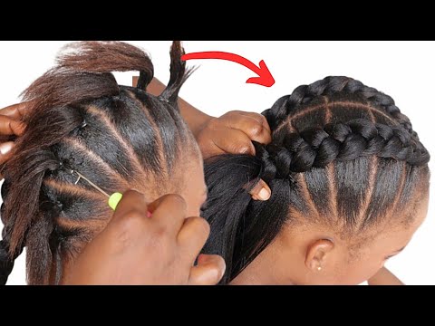 😱 Easy Crochet Braids Hairstyle For Beginners !! Two...