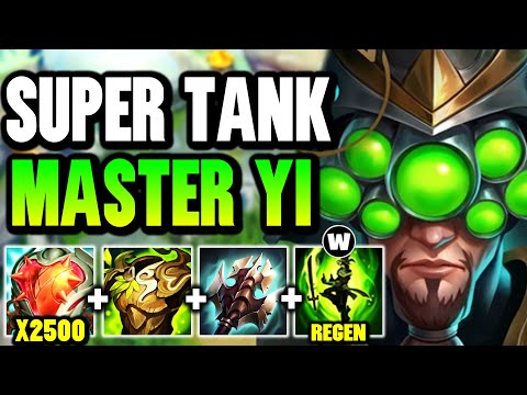 MASTER YI, BUT I BUILD FULL TANK AND BECOME UNKILLABLE! (6500+ HP, TAKE NO DAMAGE)