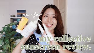 Collective Sunscreen Review 2022 | feat. A'pieu, Nivea, Numbuzin, Eunyul, Missha etc!