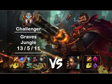 KR Challenger Replays Jungle Graves vs Nidalee Ep.2128