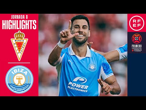 Resumen #PrimeraFederación | Real Murcia CF 0-2 UD Ibiza | Jornada 8 | Temp. 25/26