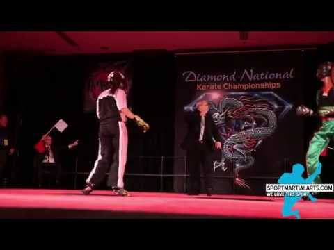 Nicole Pelland vs Robyn LeBuffe - Women's Sparring Finals - Diamond Nationals 2014
