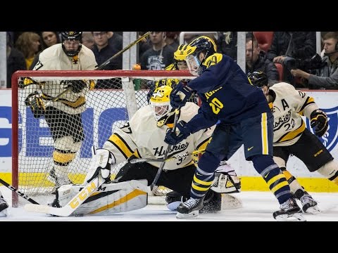 Hockey Highlights - Michigan Tech vs. Michigan - GLI Semifinal