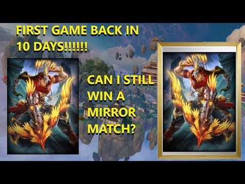 FIRST GAME BACK IN 10 DAYS! WHY A MIRROR MATCH!?!?! - Grandmasters Ranked 1v1 Duel - SMITE