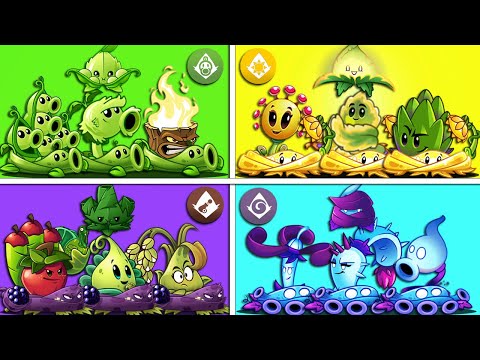 Tournament 8 Team Plants & Mint - Who Will Win? - PvZ 2 Team Plant vs Team Plant