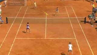 Virtua Tennis 2009 PC Gameplay World Tour : Buenos Aires Tennis Club (Double-player)