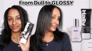 Glossy Hair at Home! Hally Hair Glaze Review + Hair Perfume First Impressions ✨ Mo Makeup Mo Beauty