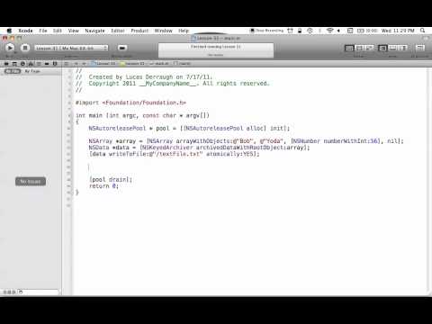 Objective-C on the Mac L31 - NSData
