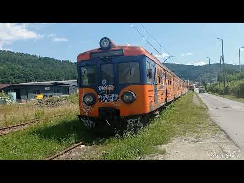 wraki EN57 i EN71 w Suchej Beskidzkiej,Skansen w Chabówce,przejazd w Juszczynie