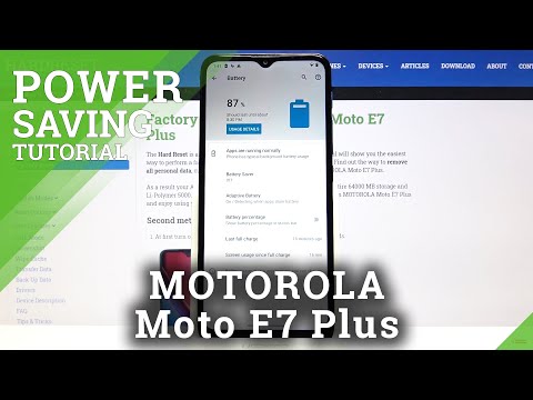 How to Extend Battery Life in Motorola Moto E7 Plus – Activate Power Saving Mode