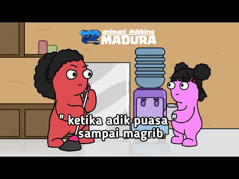 Ketika adik puasa sampai magrib -  animasi dubbing Madura spesial ramadhan || ep animation