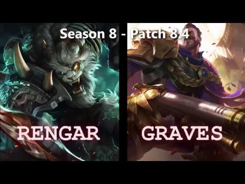 GRAVES vs RENGAR Jungle - Season 8 - Patch 8.4 Ranked