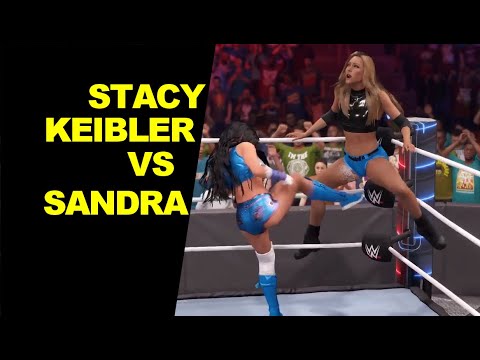WWE 2K22 Stacy Keibler vs Sandra - No Holds Barred