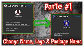 #1 HOW TO MOD GAMEGUARDIAN - COMO CAMBIAR EL NOMBRE, EL LOGOTIPO Y EL NOMBRE DEL PAQUETE