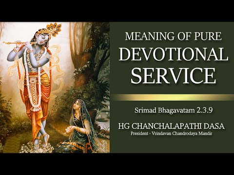 Meaning of Pure Devotional Service | SB 2.3.9 | HG Chanchalapathi Dasa
