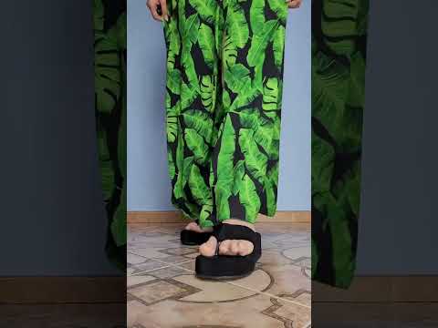long leafy dress and soft platform flip flops 🌱🍃🌿...