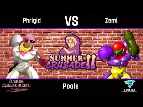 Phrigid (Captain Falcon) vs Zemi (Samus) - Melee Pools - Summer Crusade II