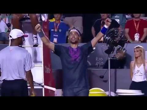 Fabio Fognini wins amazing match point against Rafael Nadal at Rio Open