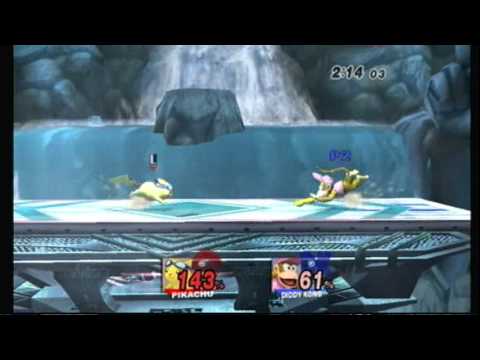 BCBM:XI - LF -Captain L(Pikachu) vs T-Block(Pokemon Trainer/Diddy)(1,3,4/4)