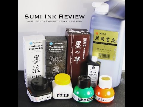 Sumi Ink Review for Calligraphy and Handlettering by Master Penman Connie Chen