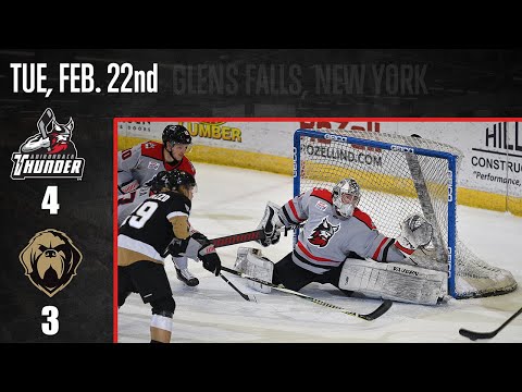 2/22/22 Adirondack Thunder 4 - Newfoundland Growlers 3