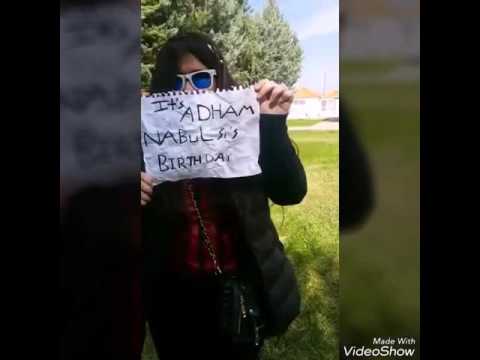 Happy birthday Adham Nabulsi