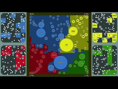 Multiply or Release or Add a ball - Marble Race & Territory War V2.3.2 #7 - Which color will win?