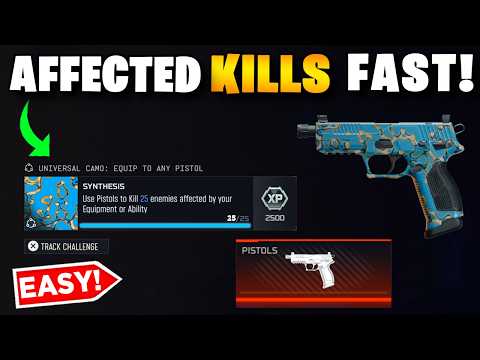 Fastest Way To Kill 25 enemies Affected By Your Equipment or Ability Using Pistols (Black Ops 7)