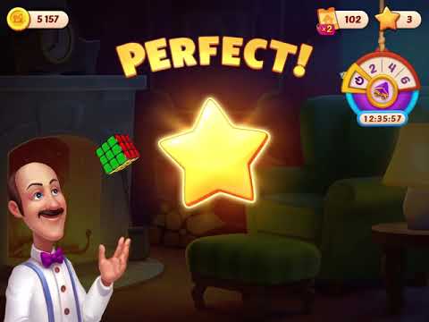 Homescapes Level 3878 With No Boosters - Hard Level - Bonus Scene With Austin