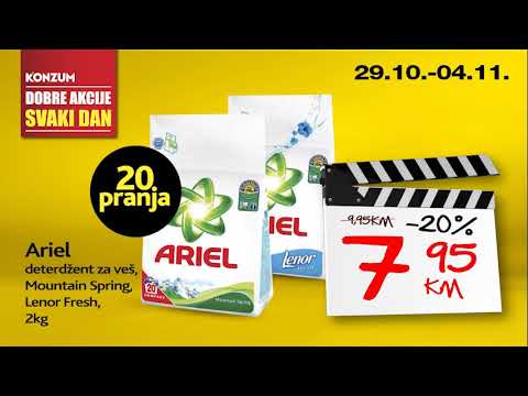 U Konzumu su DOBRE AKCIJE SVAKI DAN! 29.10.-04.11.2018.