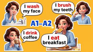 Simple English Sentences for Beginners | Lisa's Morning Routine in English