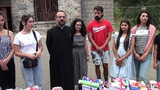 Գուգարաց թեմը նվերներով դպրոց ճանապարհեց աշակերտներին