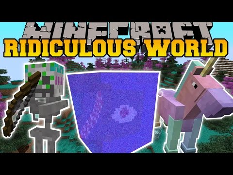PopularMMOs - Minecraft: RIDICULOUS WORLD MOD (UNIQUE BIOMES, NEW MOBS, & MORE!) Mod Showcase