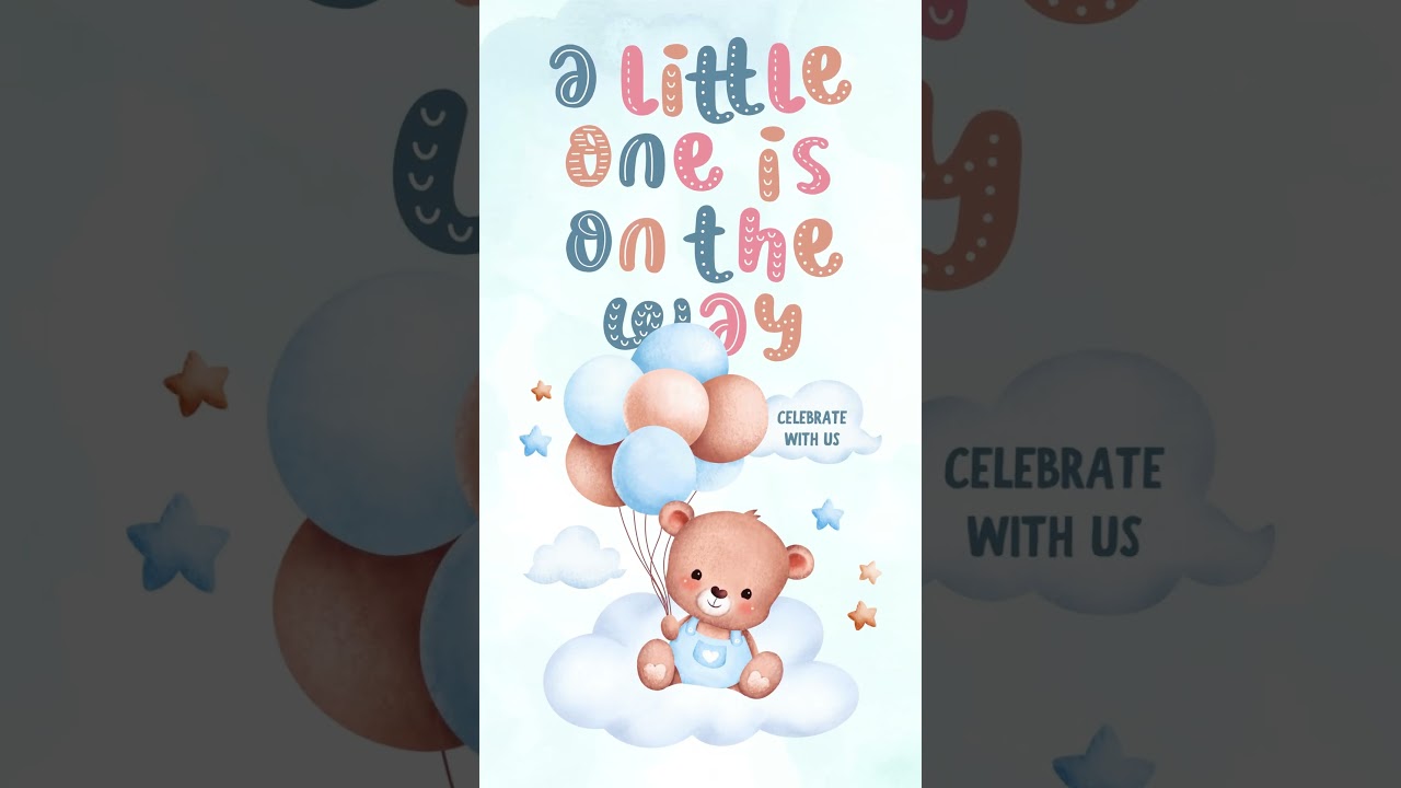 Baby Shower Invitation Video | Baby Shower Invitation Video Template Free #babyshower