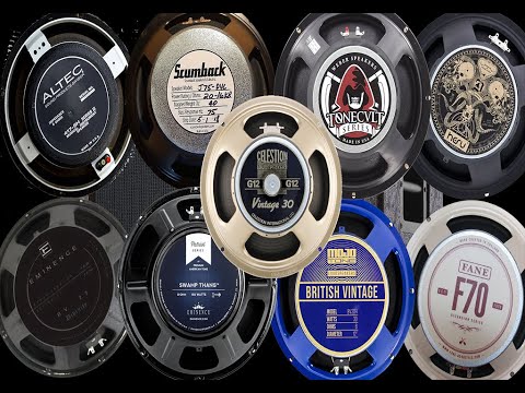 Guitar Speaker comparison 2 (Altec vs Celestion vs Eminence vs Fane vs Hesu vs Weber)