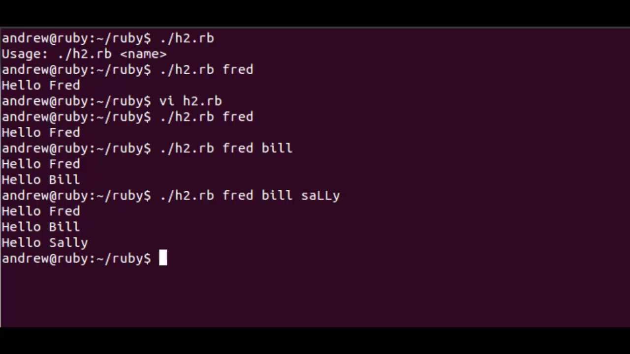 RUBY Processing and checking ARGV