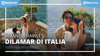ROMANTIS! Amanda Rawles Dilamar di Danau Como, Italia