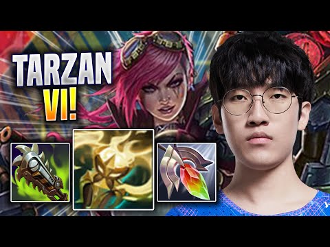TARZAN TRIES NEW VI BUILD! - LNG Tarzan Plays Vi JUNGLE vs Zac! | Preseason 2023