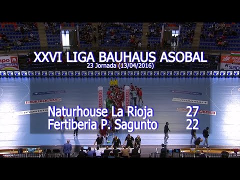 LIGA BAUHAUS ASOBAL J23 Naturhouse La Rioja - Fertiberia P. Sagunto