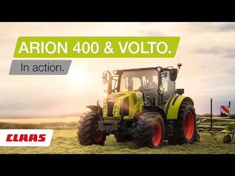 CLAAS ARION 400 and VOLTO in action.