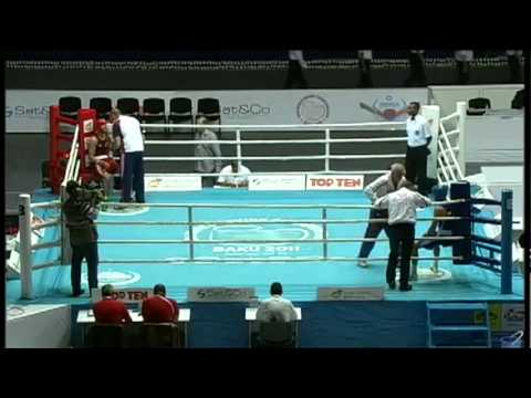 Light Welter (64kg) R16 - Stalker Thomas (ENG) VS Alexander S. (RUS) - 2011 AIBA World Champs
