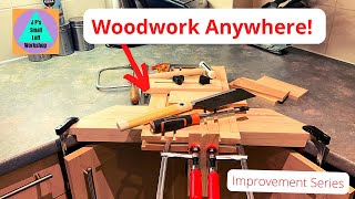 Improve your Woodwork Anywhere with this Mini Workbench Build.