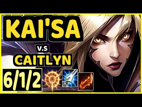 MICAO (KAI'SA) vs CAITLYN - 6/1/2 KDA BOTTOM ADC GAMEPLAY - BR Ranked GRANDMASTER